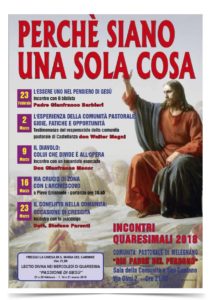 Incontri quaresimali 2018